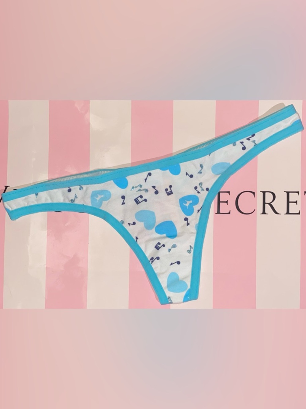 New Vintage Victoria’s Secret PINK Cotton Thong Panties Rare Vintage PINK Y2K
